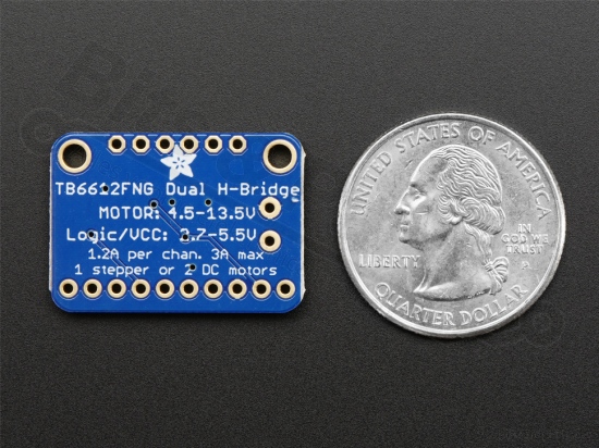 Stappenmotor-/DC motor driver TB6612 1,2A Breakout Board - Adafruit 2448